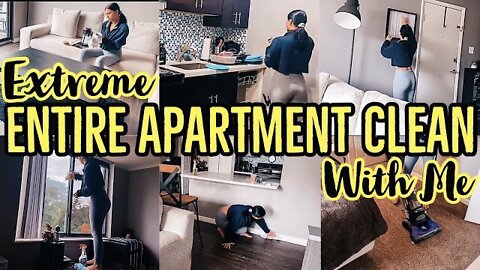 *NEW* ENTIRE APARTMENT SUMMER CLEAN WITH ME | EXTREME SPEED CLEANING MOTIVATION | ez tingz