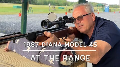 Diana model 45 177 springer at the range. 25 yards Crosman premier hollow points and ultra magnums