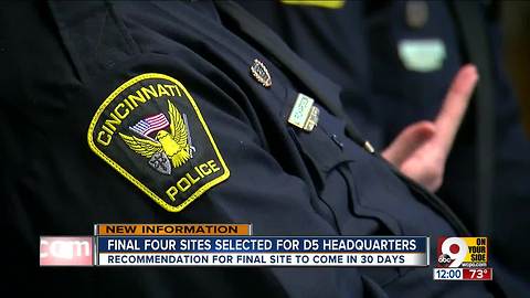 Cincinnati officials: These 4 sites meet most criteria for new Police District 5