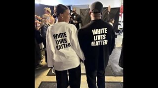 Kanye West wore a White lives matter t-shirt angering the left once again