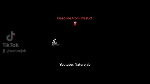 Gasoline from Plastic! #naturejab #pyrolysis #plastic #viral