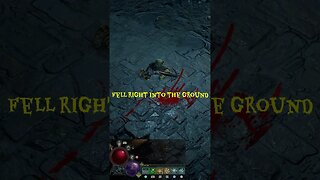 Diablo 4 bug, clipped right into the ground 😂 LOL #SHORTS