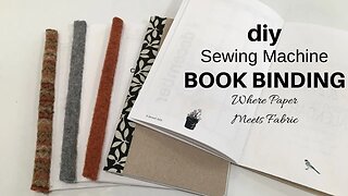 How To Bind a Notebook Using Fabric | Simple Sewing Tutorial