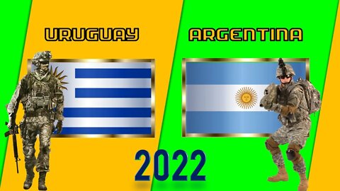 Uruguay VS Argentina Comparación de Poder Militar Military Power Comparison 2022 | 🇺🇾vs🇦🇷