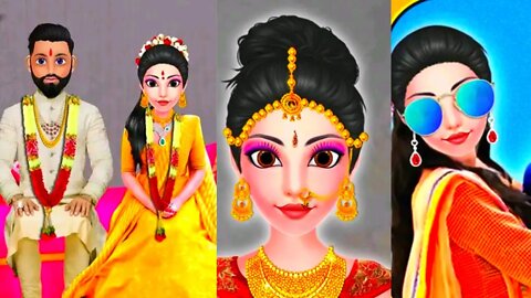 New indian wedding makeup dressup game-wedding games-girl games-new game 2023 @TLPLAYZYT