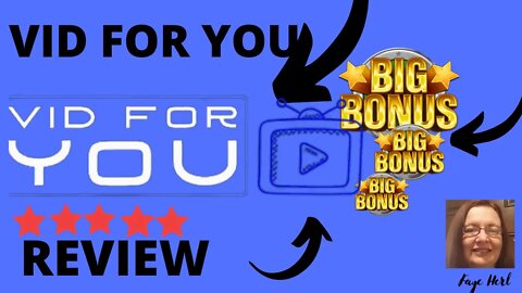 VID FOR YOU REVIEW 🛑 STOP 🛑 DONT FORGET VID FOR YOU AND MY BEST 🔥 CUSTOM 🔥BONUSES!!