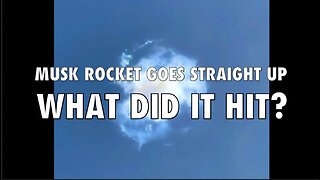 MUSK ROCKET GOES STRAIGHT UP - WHAT DID IT HIT?