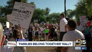 'Families Belong Together' rally held in Phoenix Saturday