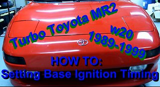 HOW TO: Turbo Toyota MR2 Setting Base Ignition Timing Fat Guy Builds