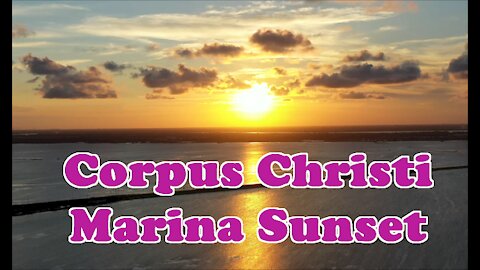 Corpus Christi Sunset Marina | Relaxation Video, DrOne 4k