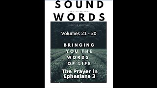 Sound Words, The Prayer in Ephesians 3