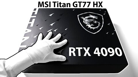 A Crazy RTX 4090 Gaming Laptop... $5300 MSI Titan GT77 Unboxing + Gameplay