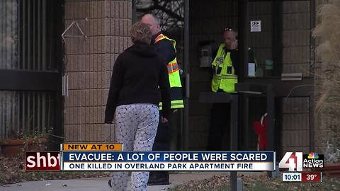 One woman dies in Overland Park apartment fire