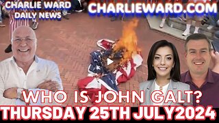 CHARLIE WARD DAILY NEWS BRIEF-PALESTINIAN PROTESTERS TAKE DOWN AND BURN US FLAG IN D.C. TY JGANON