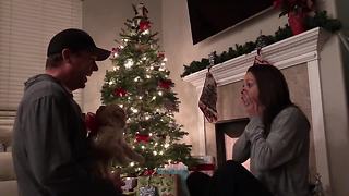 Man allergic to dogs surprises wife with puppy for Christmas