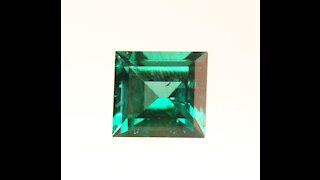 Hydrothermal Emerald Grade B Square Emerald Cut 8.5 mm