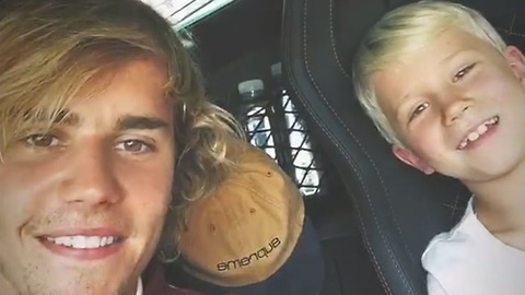 Watch: Goofy Justin Bieber Shares ADORABLE Time With Little Brother Jaxon
