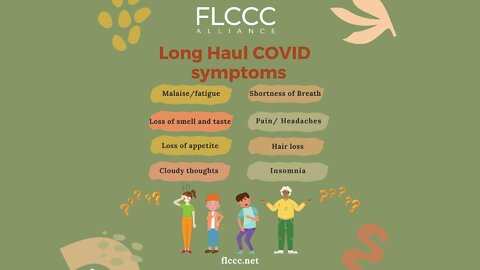 Long Haul COVID symptoms and treatment with the FLCCC I-RECOVER protocol