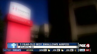 Atlanta boy swallows Airpod headphones