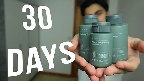 30 Days Of Lumin Modern Bathroom Set TRANSFORMATION Honest Review | BEST Shampoo & Conditioner Set