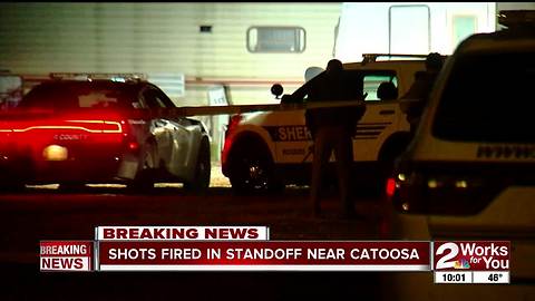 Suspect dies after standoff in Catoosa