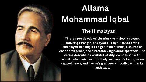 Allama Iqbal Poetry in English about The Himalayas No. 1| BY encyclopedia 360 | Allama Iqbal Shayari
