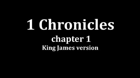 1 Chronicles 1 King James version