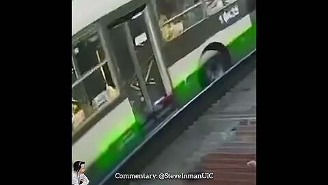 A thief in São Paulo, Brazil gets hit by a bus after snatching a phone from an elderly man