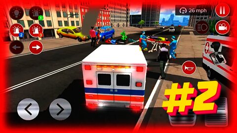 American Ambulance Emergency Simulator 2021 Gameplay 🚑👨‍⚕️🏥 Part 2 -||- All Levels (iOS & Android)