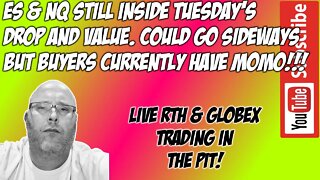 Still Inside Tuesday Drop & Value - ES NQ Futures Premarket Trade Plan - The Pit Futures Trading