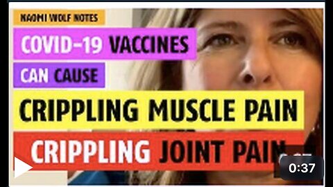 Covid-19 vaccines can cause crippling muscle pain & joint pain