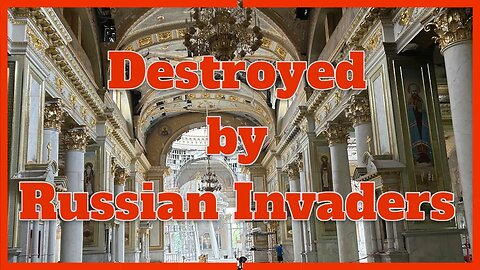Spaso-Preobrazhensky Cathedral in Odesa Ukraine 🇺🇦 Destroyed by the Russian Invaders #EndTheWar
