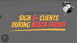 Do This To Grow Your Agency During Black Friday