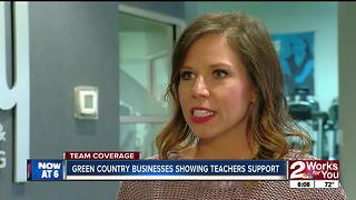 Businesses show support for teachers