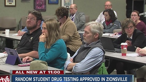 Random student drug testing approved in Zionsville