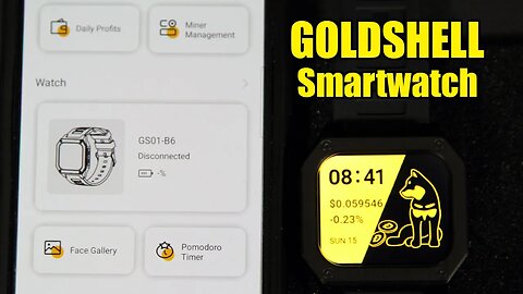NEW GOLDSHELL SMARTWATCH - Miner Tracker