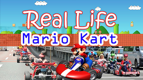 Real life Mario Kart in streets of Tokyo
