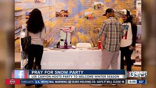 Lee Canyon, Skye Canyon host Pray for Snow party