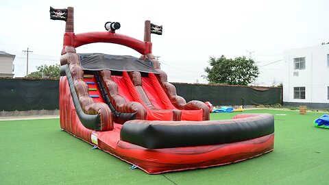 Pirate Ship Water Slide #inflatables #inflatable #trampoline #slide #bouncer #catle #jumping