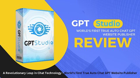 GPT Studio "Demo Video" - World's First True Auto Chat GPT Website Publisher