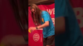 CPI member solves rubik’s cube with one hand during talent night at Missouri retreat