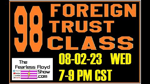 98 EIN FOREIGN TRUST CLASS NOW AVAILABLE $98/LIVE CLASS