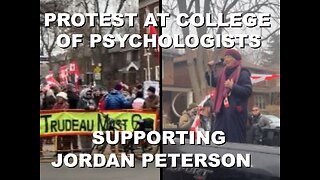 Protest at College of Psychologists in Toronto Supporting Jordan Peterson & other Drs | Jan 11 '23