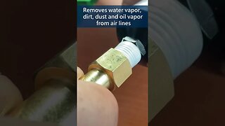 How to trap water from air lines? Use an air-oil water separator filter. #shorts