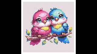 Cute Birds Cross Stitch Pattern by Welovit | welovit.net | #welovit