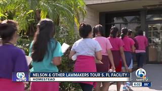 Nelson and other lawmakers tour facility in Homestead