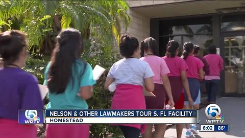 Nelson and other lawmakers tour facility in Homestead