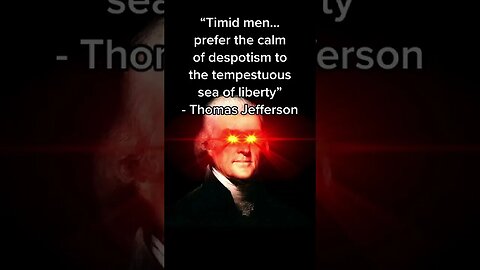 Thomas Jefferson Said WHAT?! Gorilla Sliding Libertarian Meme Sea of Liberty Quote #shorts