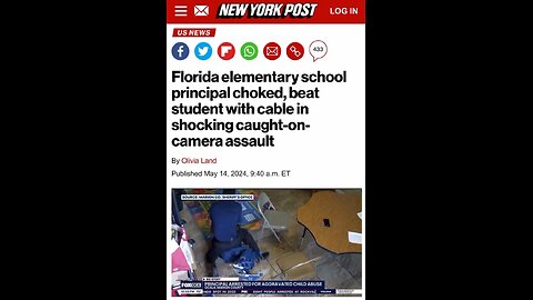 Principal in Florida beats and chokes a child in school