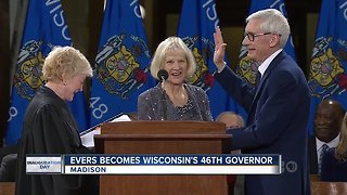 Tony Evers sworn in as governor